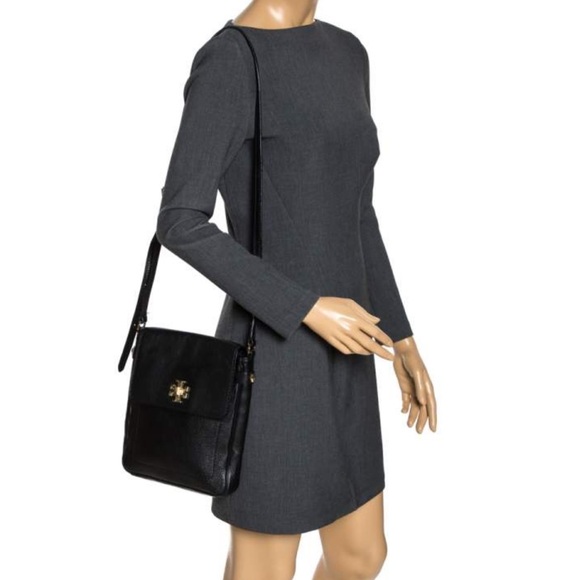 Vintage Tory Burch Messenger Bag Black